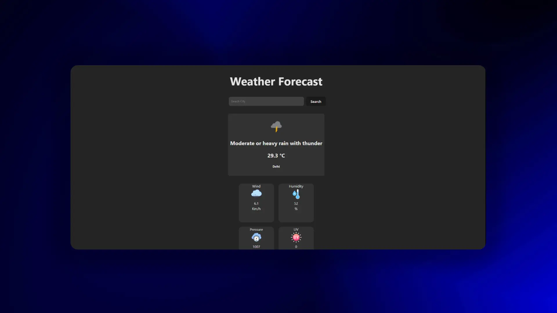 Weather App preview